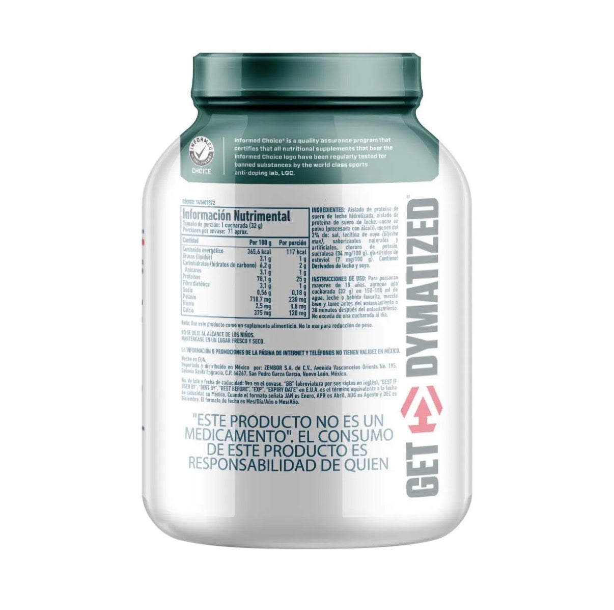 ISO 100 DYMATIZE 5LB 71 SERV